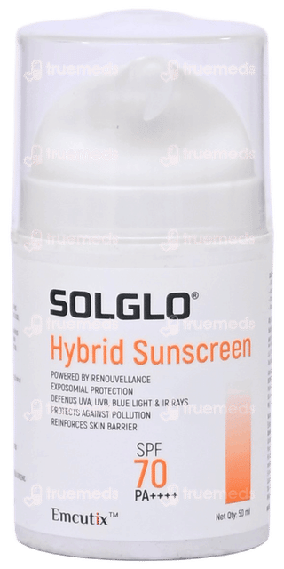 Solglo Spf 70 Pa++++ Hybrid Sunscreen 50Ml