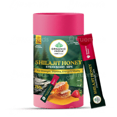 Organic India Shilajit Honey Strawberry Flavour 8Gm Pack Of 30 Sips