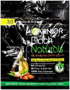 Garnier Black Naturals 3.0 Brown Black Hair Color 40Gm