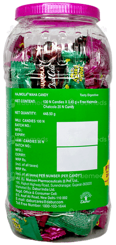 Dabur Hajmola Albela Aam Chulbuli Imli Maha Candy Jar 130 + 20 Chatcola Candy Free