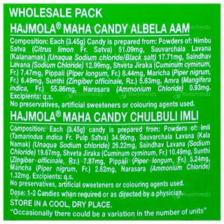 Dabur Hajmola Albela Aam Chulbuli Imli Maha Candy Jar 130 + 20 Chatcola Candy Free