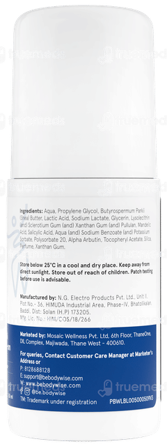 Be Bodywise 4% Aha Bha Underarm Roll On 50Ml