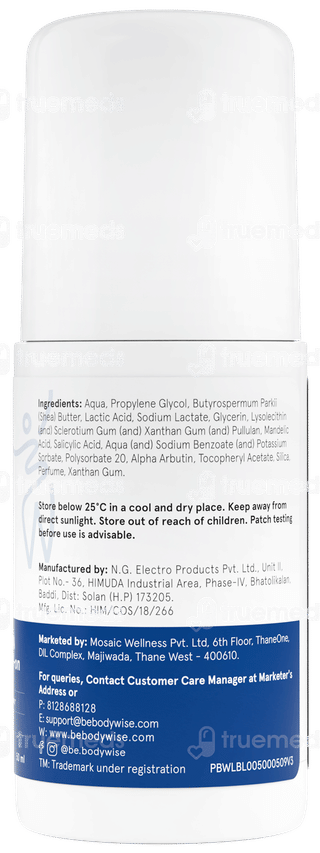 Be Bodywise 4% Aha Bha Underarm Roll On 50Ml