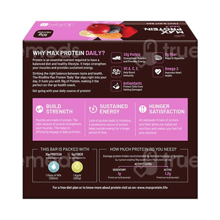 Ritebite Max Protein Daily Fruit And Nut Bar 50Gm