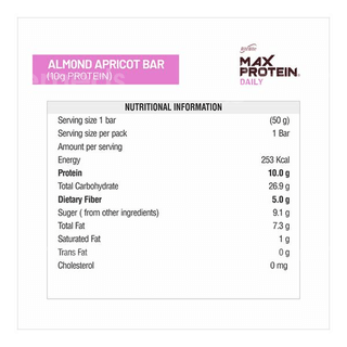 Ritebite Max Protein Daily Fruit And Nut Bar 50Gm
