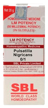 Sbl Pulsatilla Nigricans 0/1 Lm Globules 20Gm