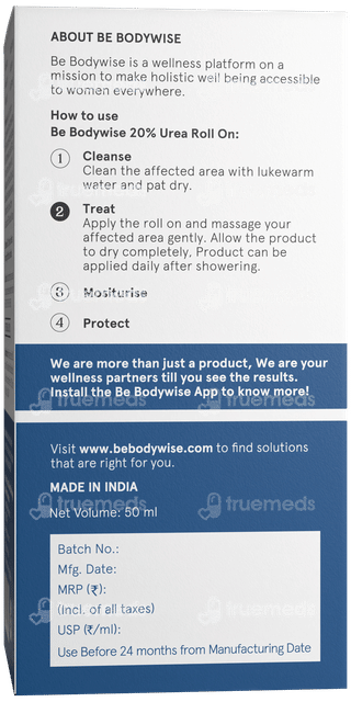 Be Bodywise 20% Urea Roll On 50Ml