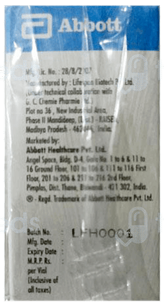 Eptifab 75 Mg Infusion 100 Ml