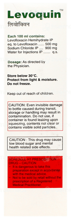 Levoquin 500mg Infusion 100ml