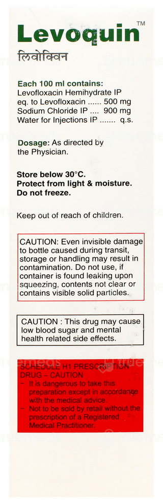 Levoquin 500mg Infusion 100ml
