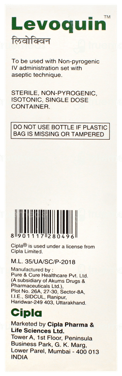 Levoquin 500mg Infusion 100ml