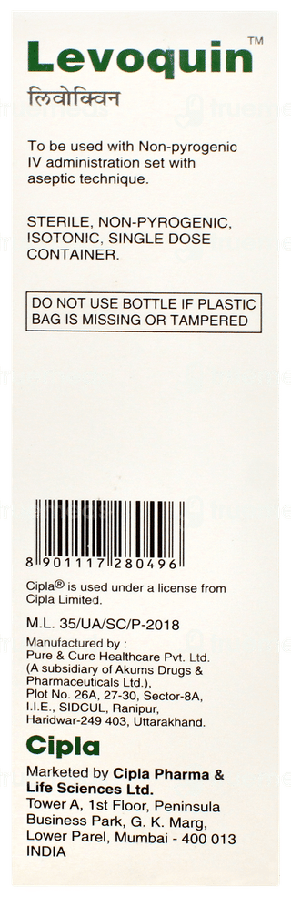 Levoquin 500mg Infusion 100ml