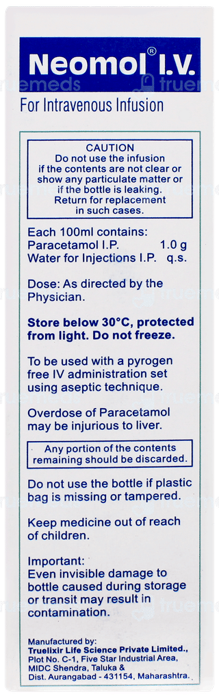 Neomol Iv Infusion 100ml
