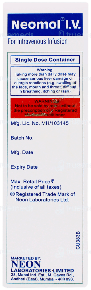 Neomol Iv Infusion 100ml