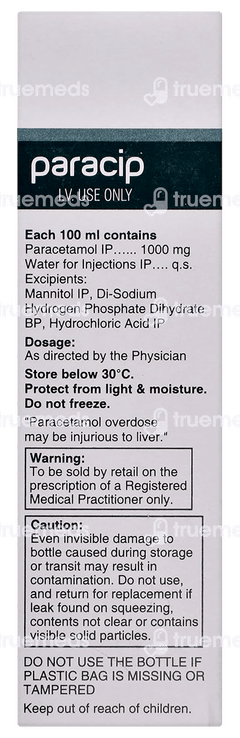 Paracip Infusion 100ml