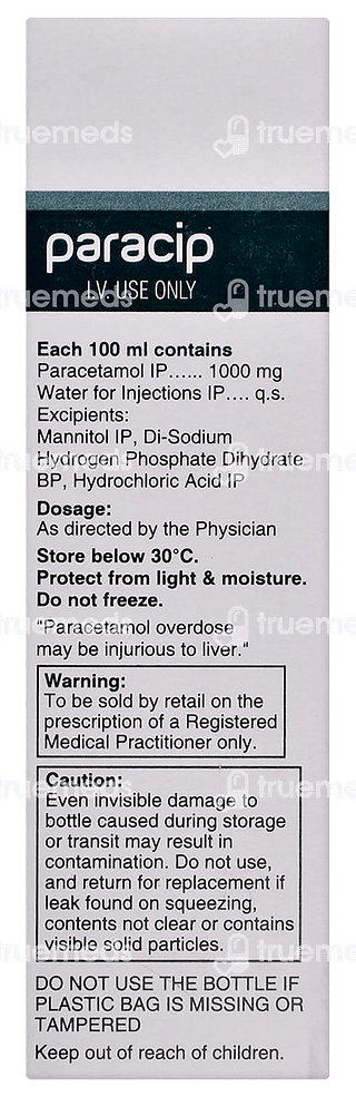 Paracip Infusion 100ml