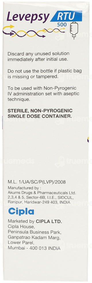 Levepsy Rtu 500 Infusion 100ml