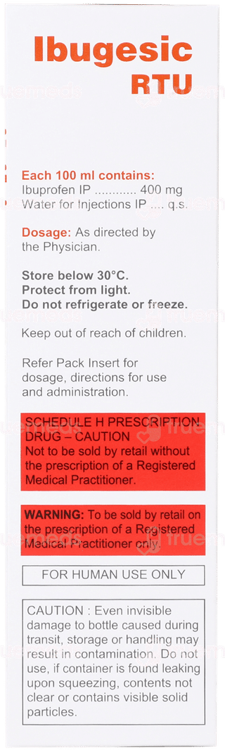 Ibugesic Rtu Infusion 100ml