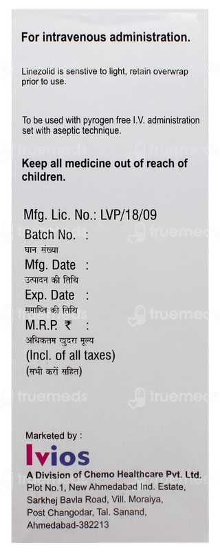Lizofast Iv Infusion 300ml