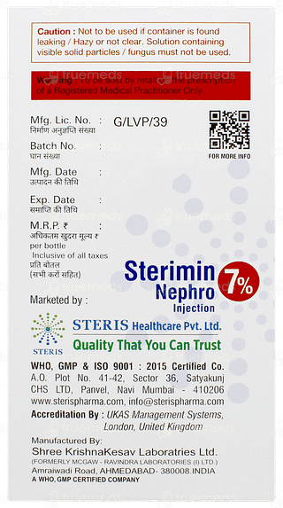 Sterimin Nephro 7% Injection 250ml