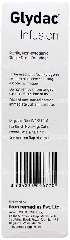 Glydac Infusion 100ml Glydac Infusion 100ml