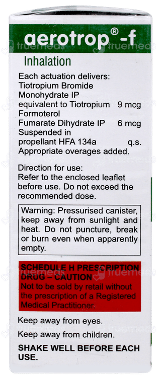 Aerotrop F Inhaler 180mdi