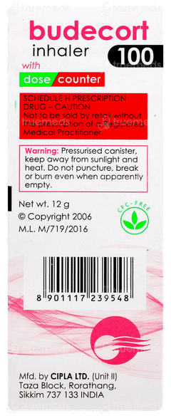 Budecort 100 Inhaler 200mdi Budecort 100 Inhaler 200mdi