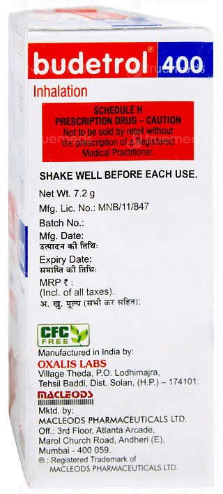 Budetrol 400 Inhaler 120mdi