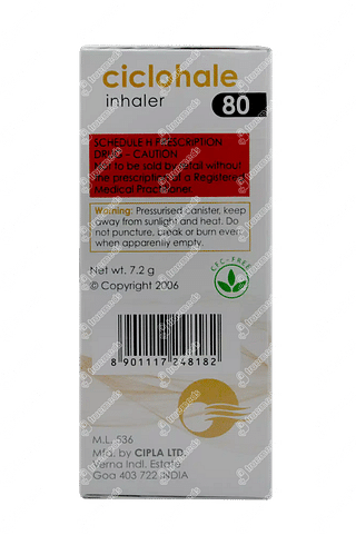 Ciclohale 80 MCG Inhaler 120 Mdi