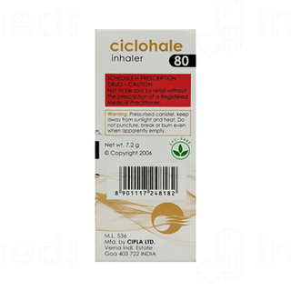 Ciclohale 80 Inhaler 120mdi