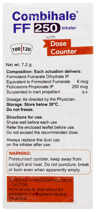 Combihale Ff 250 Inhaler 120mdi