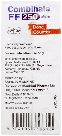 Combihale Ff 250 Inhaler 120mdi Combihale Ff 250 Inhaler 120mdi