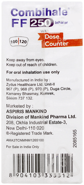 Combihale Ff 250 Inhaler 120mdi