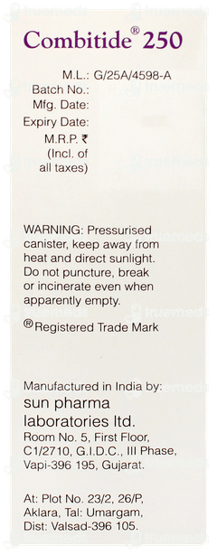 Combitide 250 Inhaler 120 Mdi Combitide 250 Inhaler 120 Mdi