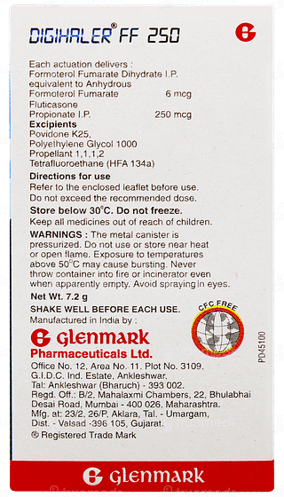 Digihaler Ff 250 Inhaler 120mdi