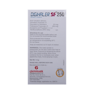 Digihaler Sf 250 Inhaler 120mdi