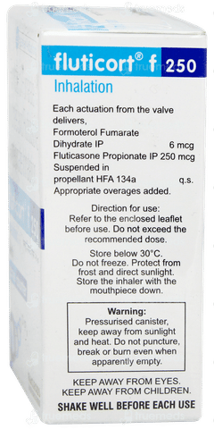 Fluticort F 250 Inhaler 120mdi Fluticort F 250 Inhaler 120mdi