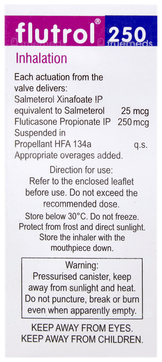 Flutrol 250 Inhalation 120mdi