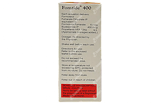 Fomtide 6/400 MCG Inhaler 120 Mdi