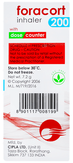 Foracort 200 Inhaler 120mdi Foracort 200 Inhaler 120mdi