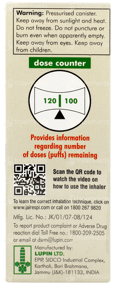 Formoflo 125 Transhaler 120mdi