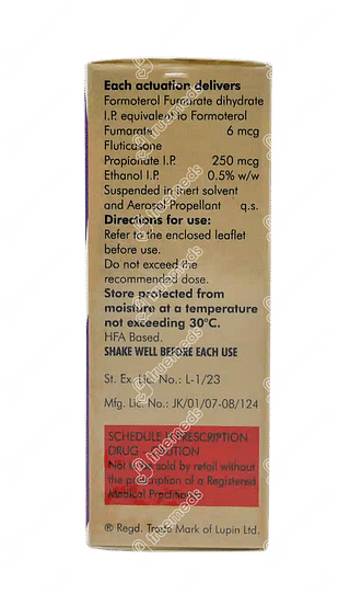 Formoflo 6/250 MCG Transhaler 120 Mdi