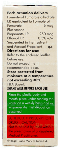 Formoflo 250 Transhaler 120mdi Formoflo 250 Transhaler 120mdi