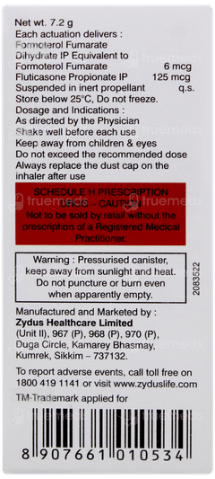 Formosone 125 Inhaler 120mdi