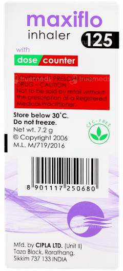 Maxiflo 125 Inhaler 120mdi