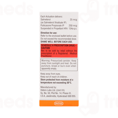 Quikhale Sf 250 Inhaler 120mdi Quikhale Sf 250 Inhaler 120mdi