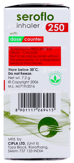 Seroflo 250 Inhaler 120mdi Seroflo 250 Inhaler 120mdi