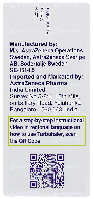 Symbicort Turbuhaler 4.5/160 MCG Inhaler 60 Mdi