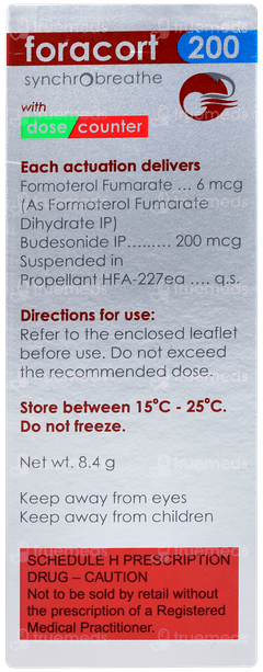 Foracort 200 Synchrobreathe Inhaler 120mdi