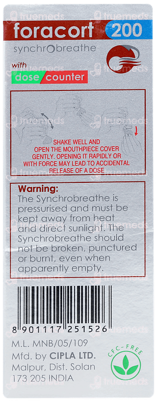 Foracort 200 Synchrobreathe Inhaler 120mdi